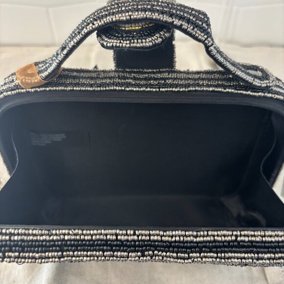 Made in India Travel Beaded Crossbody Bag - Black and Silver - Viral Bag - Picture 10 of 14